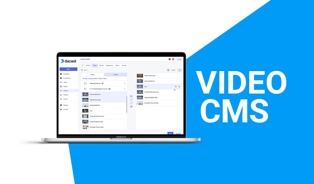 Système de gestion de contenu vidéo marché